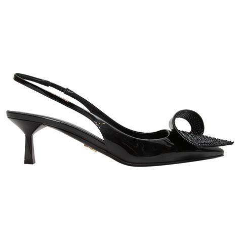 prada crystal slingback|Prada slingback sale.